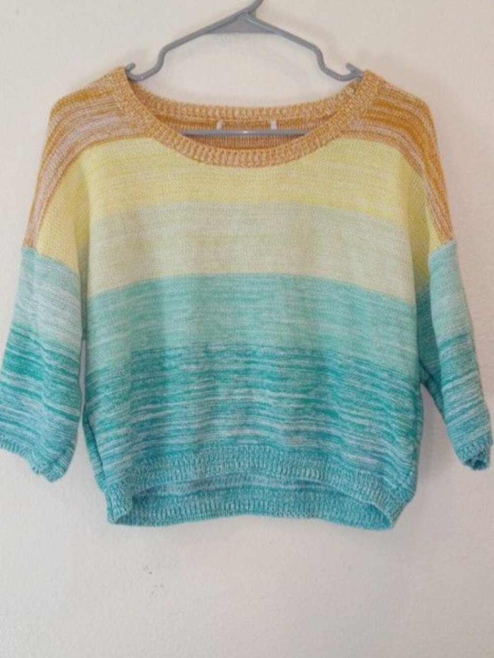 Ladies knit crop sweater